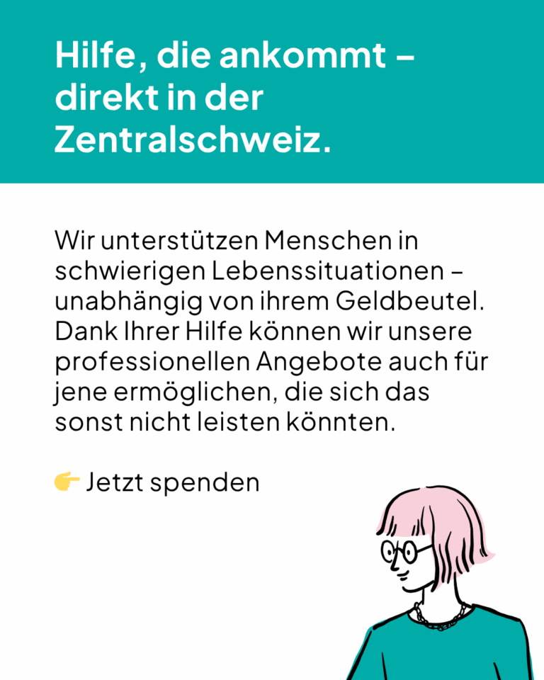 Spenden Sie für eine gute Sache in der Zentralschweiz und unterstützen Sie die Frauenzentrale Luzern. Einzelspende, Dauerspende oder Legate.