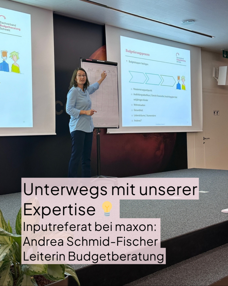 maxon in Sachseln - Referat Budget für die Pensionierung der Frauenzentrale Luzern.