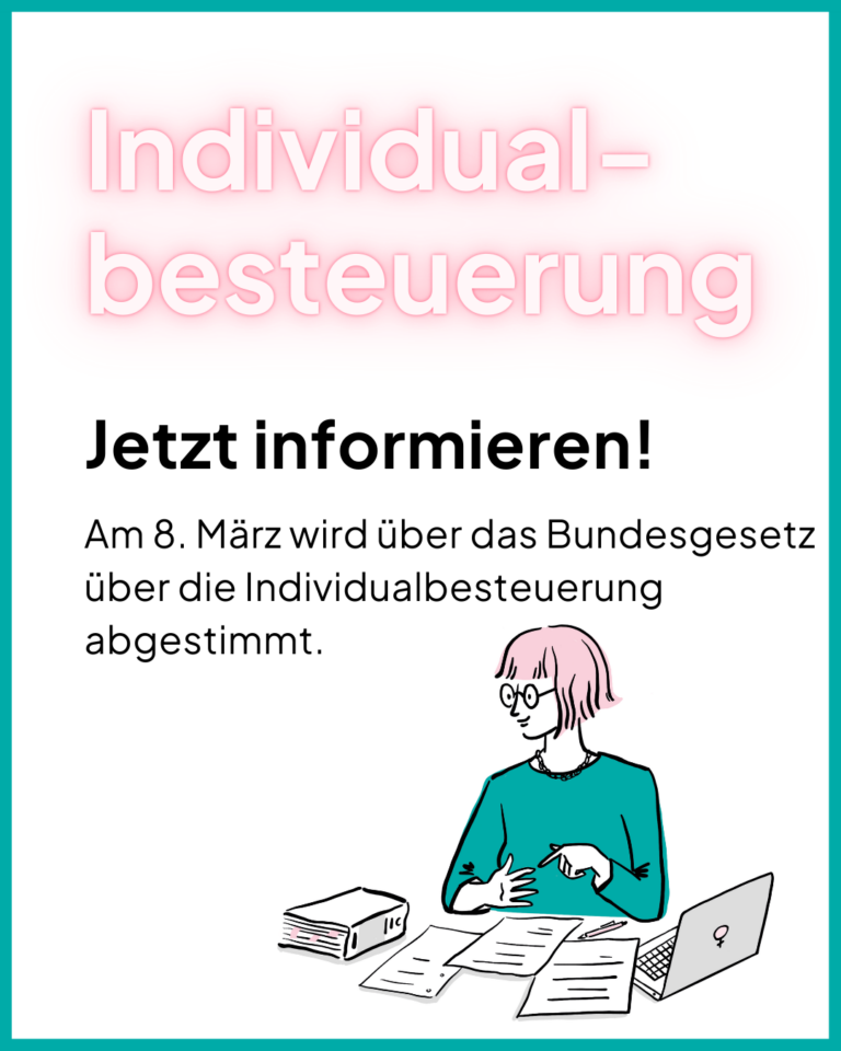 Bundesgesetz über Indivudualbesteuerung. Wie soll die Heiratsstrafe abgeschafft werden?