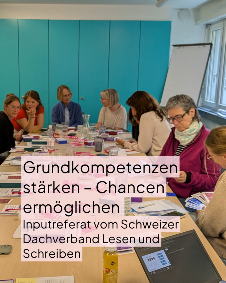 Referat vom Dachverband Lesen und Schreiben bei der Frauenzentrale Luzern Zentralschweiz